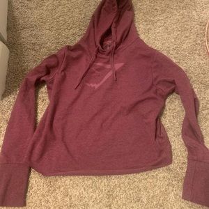 Gymshark pone back cropped hoodie.